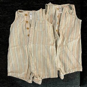 Twin Carter's Striped Woven Style Bodysuits